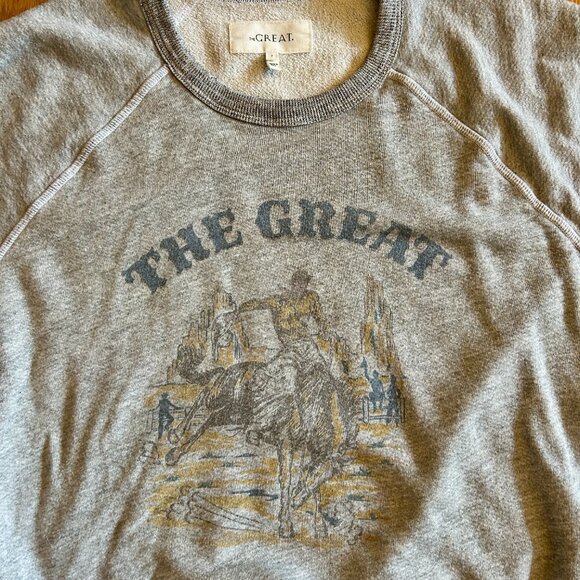 THE GREAT. College Sweatshirt With Rodeo Graphic Medium - Picture 6 of 10